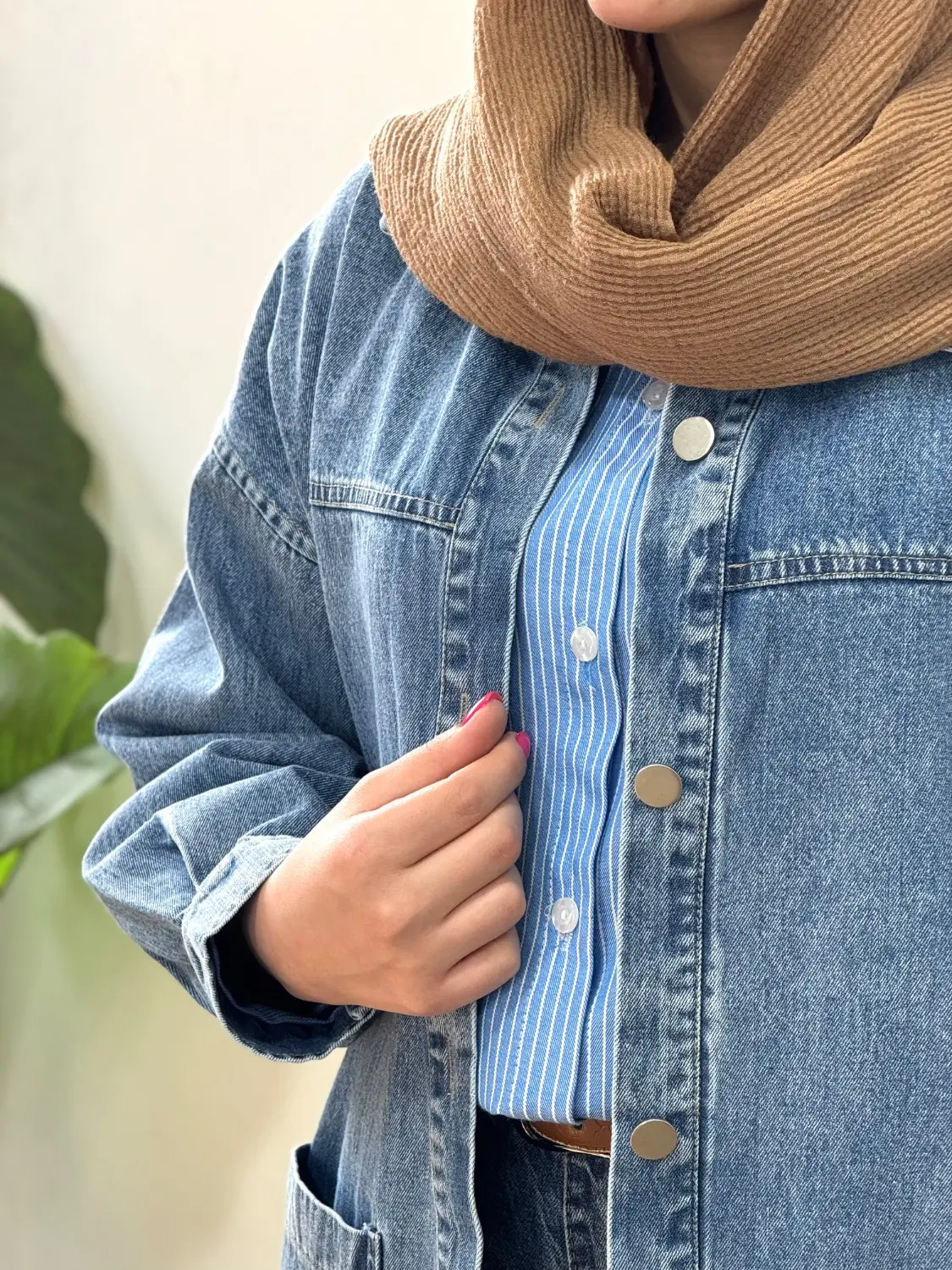 کت جین کاغذی کیمیا با قد بلندتر (ایراد دار )